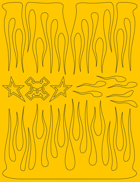 Mascheratura Vernice Vinile, Stencil, Decalcomania Per Corpi RC - Foto 7