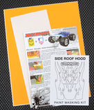 Side Roof Hood RC Body Paint Stencil - xxx main Racing