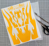 Accord RC Paint Mask with excess vinyl material removed from the pre-cut design