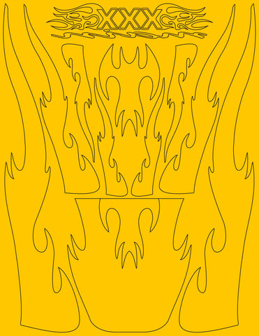 Accord Pre Cut RC Painting Stencil