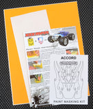 Accord RC Body Paint Stencils with Transfer Tape and Instructions