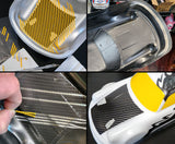 How to Paint a Carbon Fiber RC Car Body Shell using pre-cut vinyl Paint Masking Stencils.