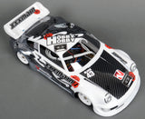 Carbon Fiber RC Car pre-cut vinyl Paint Masking Decals on a Porsche body shell.