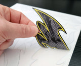 Carbon Fiber reverse printed stickers come die-cut for easy use. Peel, stick, paint. 