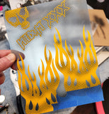 Dots RC Paint Mask custom painted with an airbrush