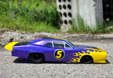 2" Numbers pre-cut vinyl RC Paint Masking Stencil on a Drag Racing Body