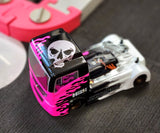 Kyosho Mini-z size Truck RC Body custom painted with Skulls pre-cut vinyl paint stencils