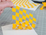 Distorted Checkers vinyl RC Paint Mask with Transfer Tape