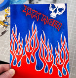 Dots Vinyl RC Paint Mask used with Pro Flames and Skulls