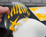 Face Flames RC Car pre-cut vinyl Paint Stencil with Transfer Tape for easy application - xxx main Racing