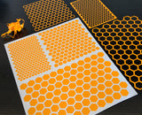 Honeycomb pre-cut vinyl RC Car Paint Masks weeded