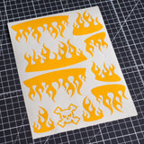 Micro Flames pre-cut Vinyl RC Paint Mask weeded and ready to use.