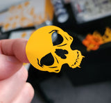 Skulls vinyl RC Masking Decal weeded and ready to stick into an RC Car Body