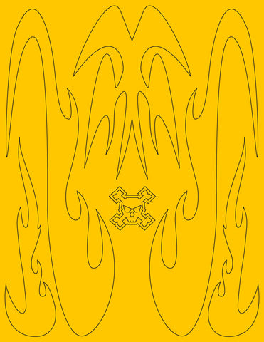 Predator pre-cut vinyl RC Paint Masks - xxx main Racing