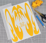 Predator pre-cut vinyl Paint Masking sheet with included Transfer Tape. Ready to apply in the body shell.