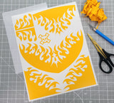 Razor Flames pre-cut vinyl Paint Mask with included Transfer Tape