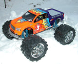 Road Rage RC body stickers on a custom painted Traxxas Maxx.