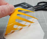 Scallops pre-cut vinyl Paint Masking Stencils with included Transfer Tape
