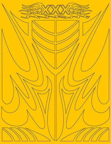 Spider pre-cut Vinyl RC Masking Decals