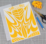 Spider pre-cut vinyl rc body paint mask weeded and ready for installation with the included Transfer Tape.