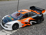 X-Ray Nitro RC touring car painted with Spider RC Masking Decals by xxx main Racing.