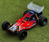 Vintage RC10 custom painted with xxx main Splatter Drips pre-cut vinyl Paint Masking Stencils.