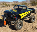 Custom Painted RC Trail Truck using xxx main Tribal Mayhem pre-cut vinyl Paint Masking Stencils.