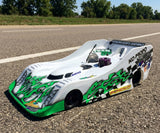 Nitro On-Road RC Body custom painted with Wicked Flames pre-cut vinyl Paint Masking Decals.