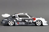 RC Porsche body painted with xxx main Wicked Flames pre-cut vinyl Paint Masking Stencils.