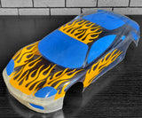 Custom RC paint job using xxx main Racing X-Flames Paint Masking Stencils