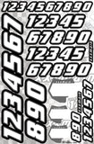 Race Number Set - White