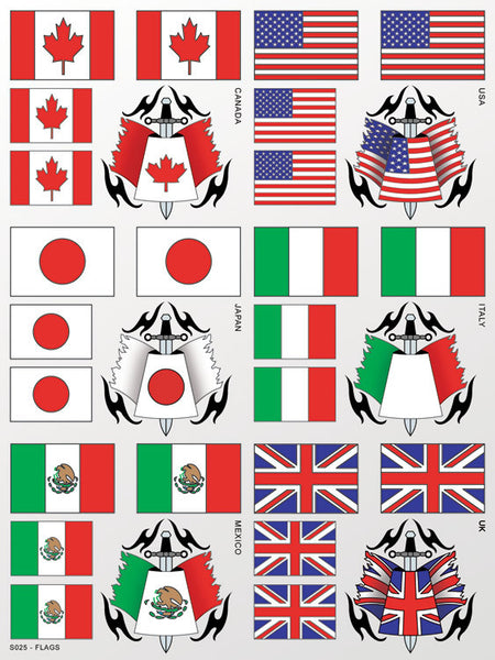 Flags Sticker Sheet